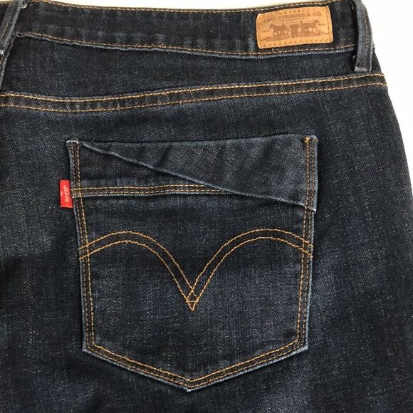 LEVI'S SAN FRANCISCO Denim Jean Capri Skimmer Womens Size 38 Ankle Crop‎ Bermuda - Picture 4 of 11